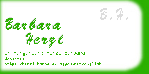 barbara herzl business card